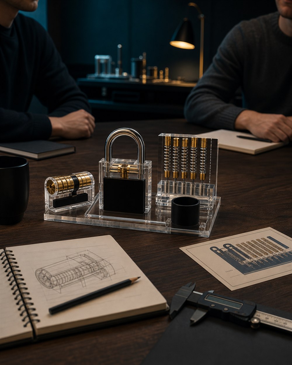 ClearLock premium mechanics learning workshop scene